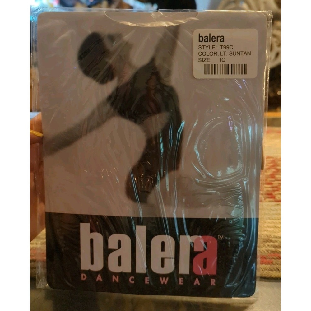 Balera Dance Wear Custom Style T99c Ballet Tights Size IC Color LT. Suntan